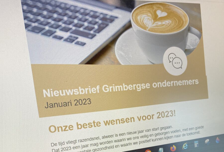 Allereerste digitale nieuwsbrief voor Grimbergse ondernemers
