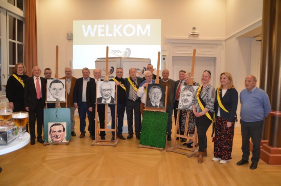 Oud-mandatarissen gelauwerd en portretonthulling vier oud-burgemeesters