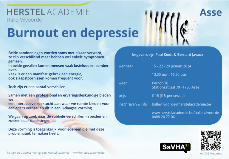 Burnout en depressie - lessenreeks