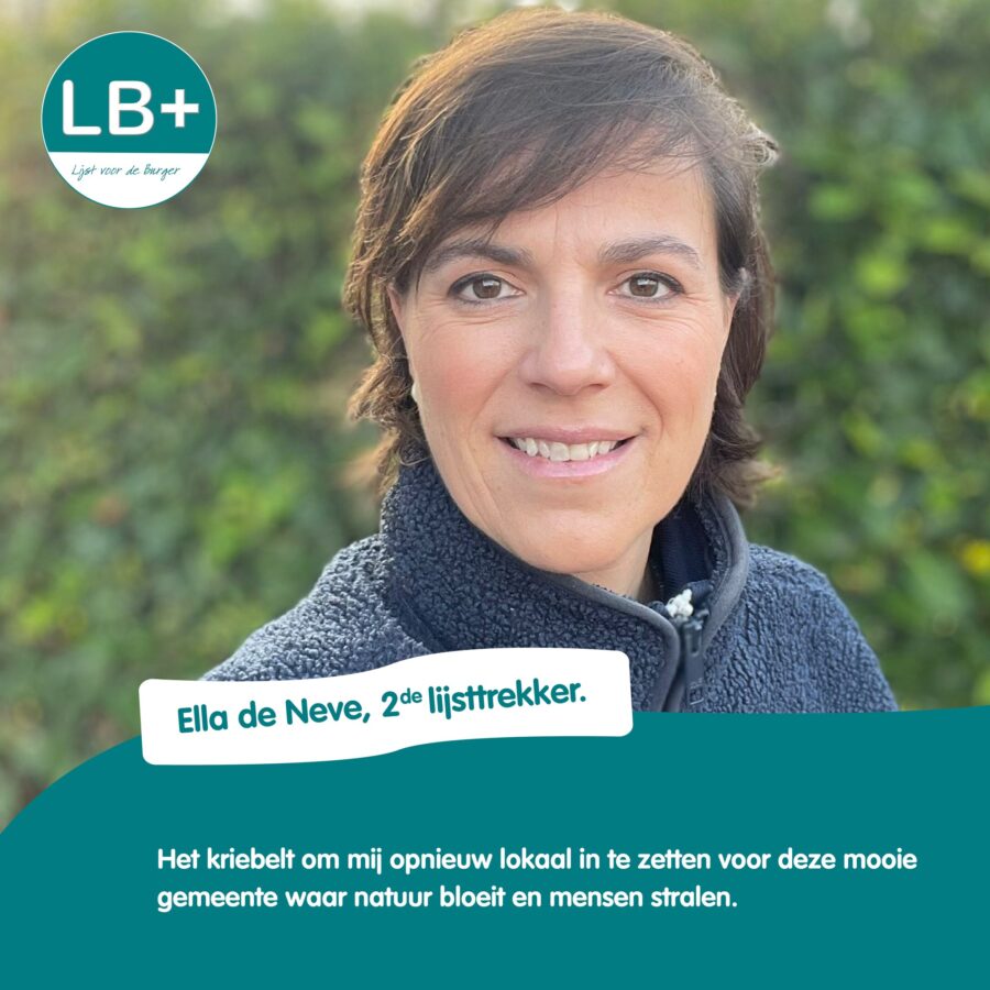 Ella De Neve maakt comeback in gemeentepolitiek met tweede plaats op lijst LB+