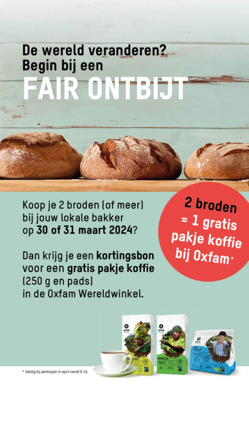 Bakkersactie Oxfam Wereldwinkel Opwijk