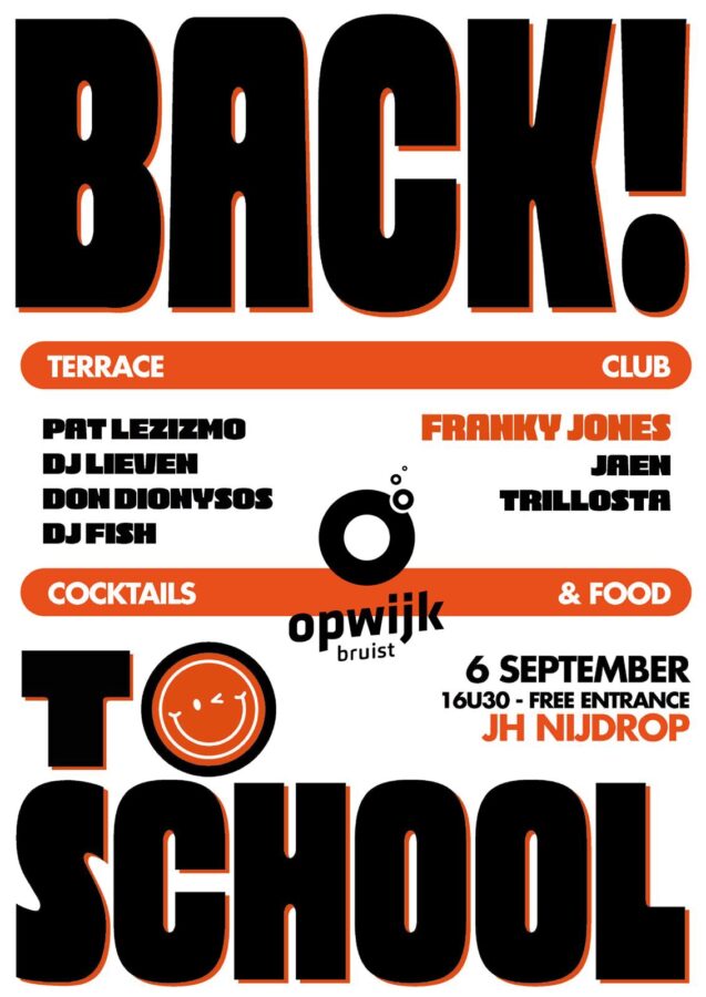 Back! To school op vrijdag 6 september!