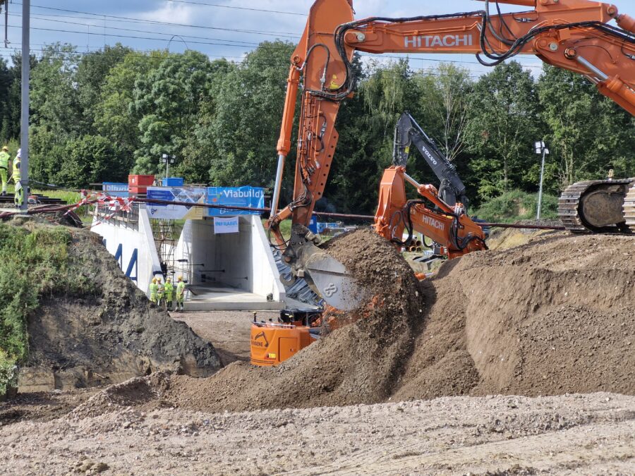 Grootse werken aan spoorweg in Mollemseweg te Asse