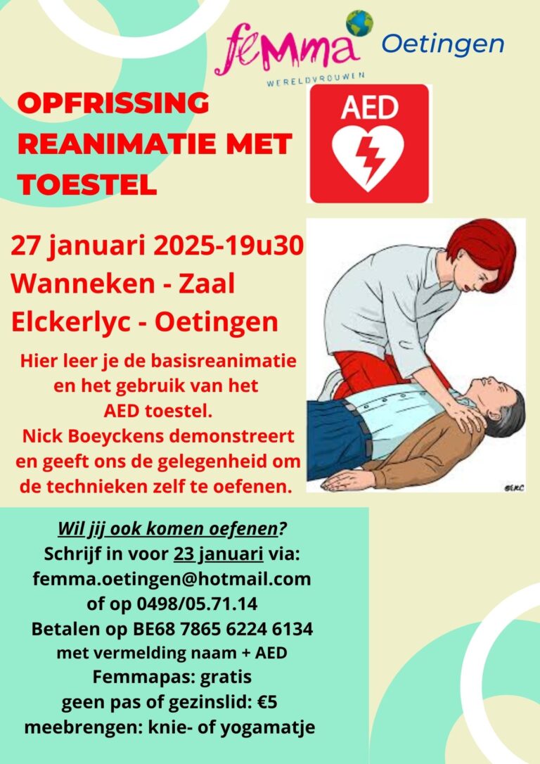 Opfrissing reanimatie met AED toestel