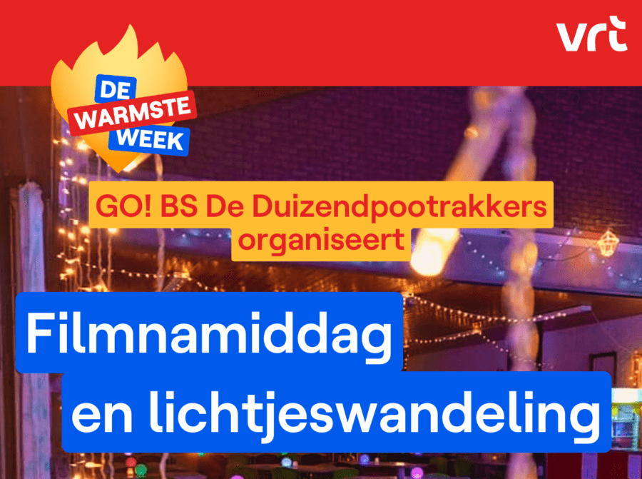 De Duizendpootrakkers met filmavond en lichtjeswandeling voor De Warmste Week