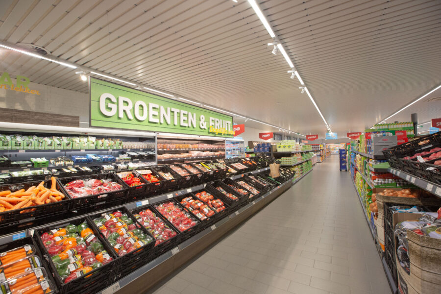 Nieuwe winkelinrichting voor Aldi Asse