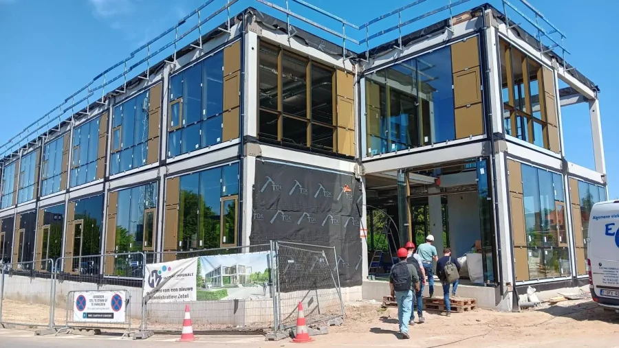 Nieuw duurzaam kantoorgebouw Haviland in Relegem krijgt vorm