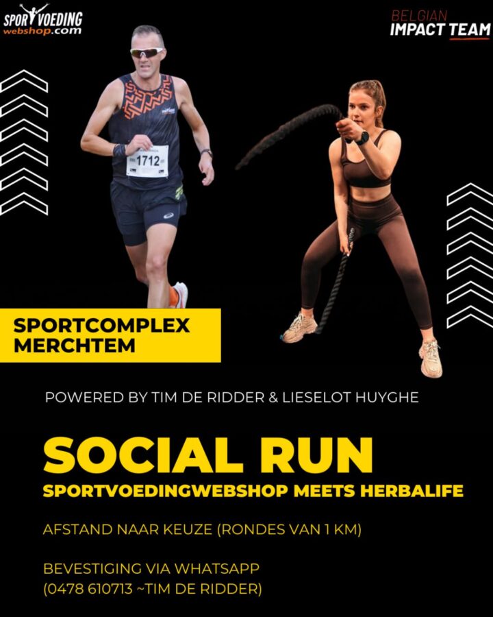 Social Run, lopen met Tim en Lieselot