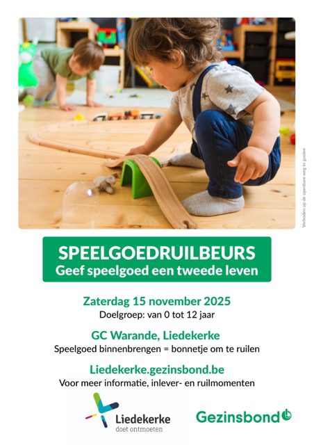 Speelgoedruilbeurs Gezinsbond Liedekerke