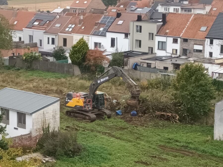 Aanleg randparking Kalkoven Asse gestart.