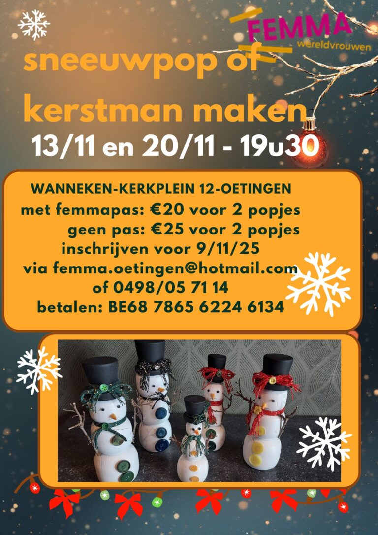 Crea: een sneeuwpop maken