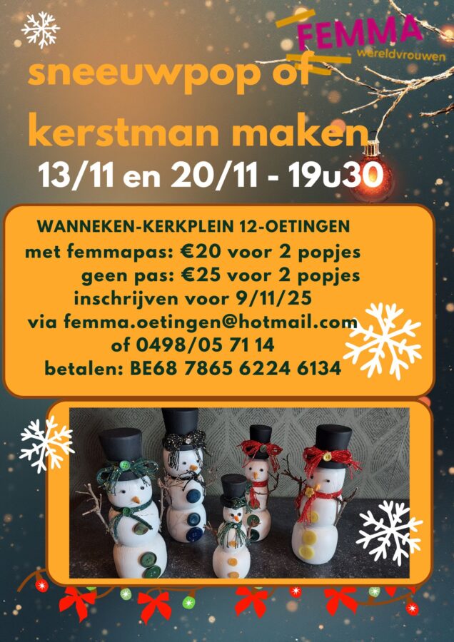 Crea: een sneeuwpop maken