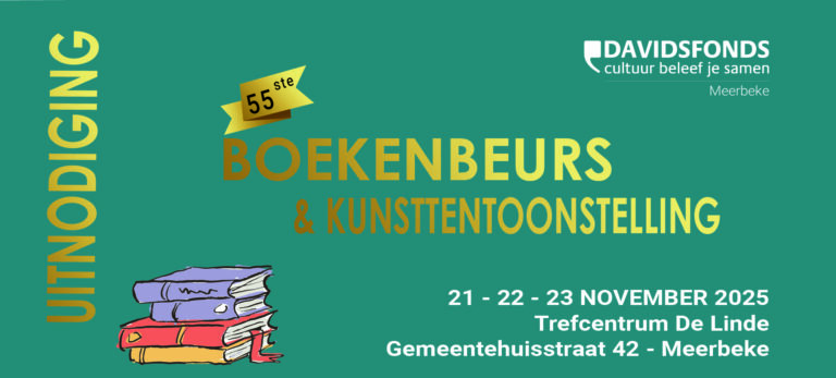 Davidsfonds Meerbeke organiseert 55e Boekenbeurs en Kunsttentoonstelling