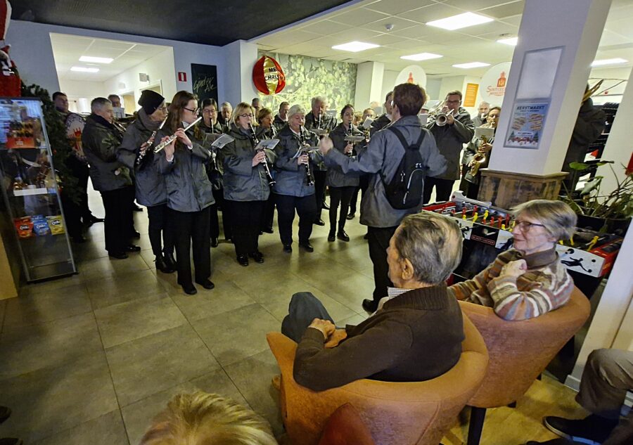 K. Harmonie Sint-Cecilia ging op bezoek bij erevoorzitter Jules Seghers