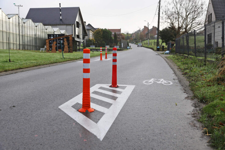 Paaltjes moeten sluipverkeer en snelheid intomen in Asbeek.