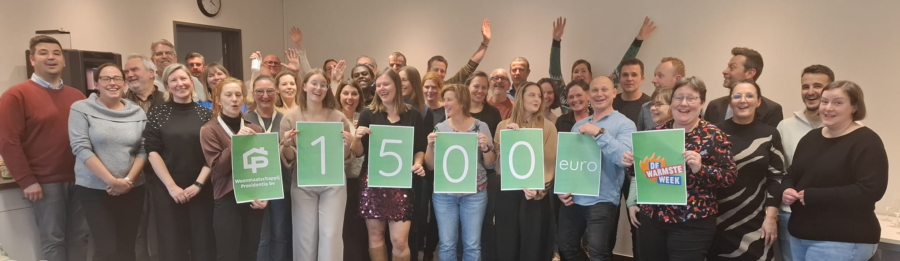 Providentia schenkt 1500 euro voor De Warmste Week.