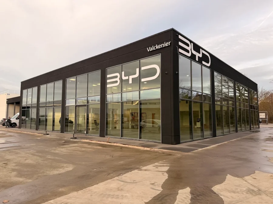 Nieuwe BYD garage in Asse (Kobbegem)