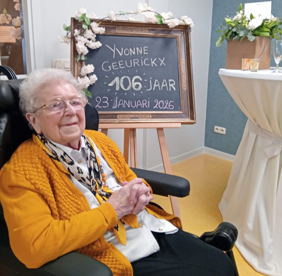 Yvonne Geeurickx werd 106 en De Oase vierde feest