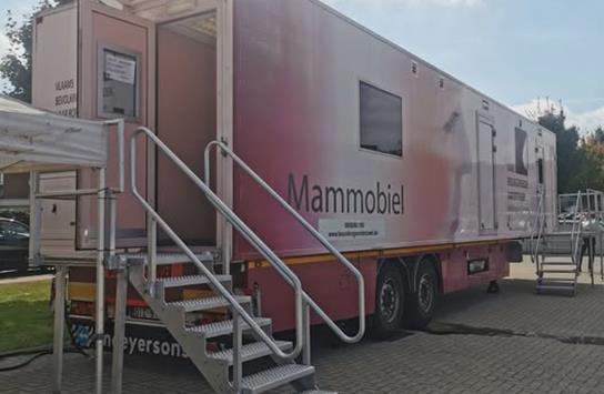 Mammobiel strijkt neer voor gratis borstkankerscreening