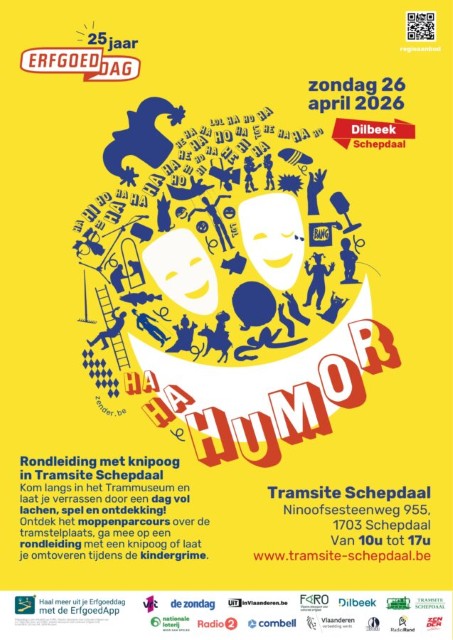 Erfgoeddag 2026: HaHa Humor! - Tramsite Schepdaal