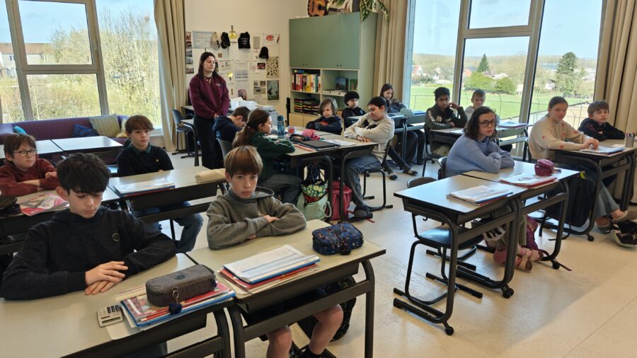 Symbolische actie GBS Sterk in Krokegem tegen aangepaste pensioenregeling.